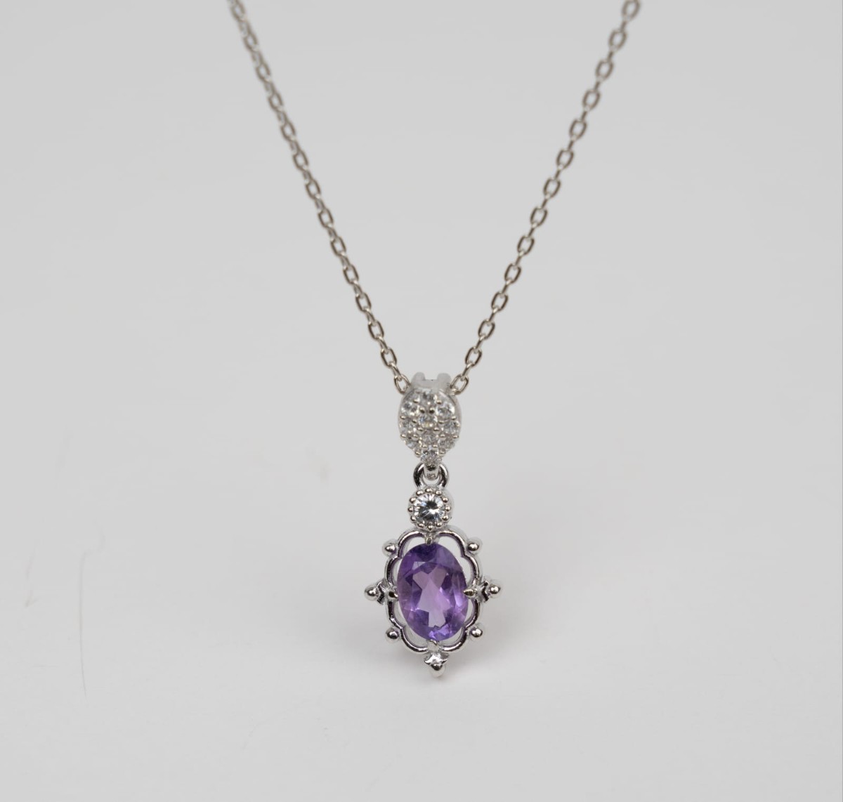 Amethyst Aura Necklace