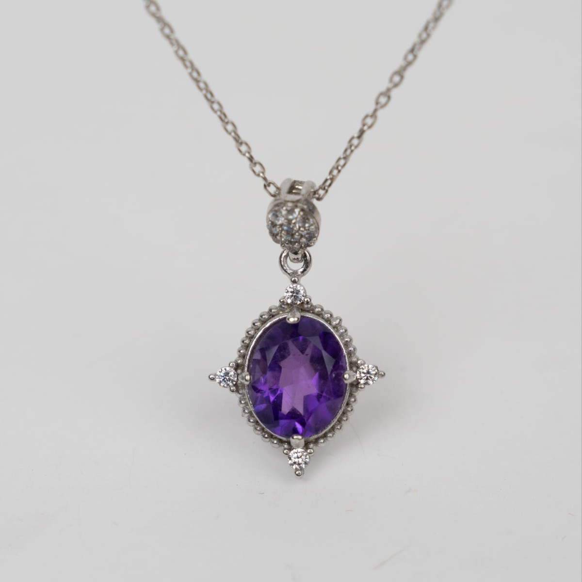 Amethyst Aura Necklace