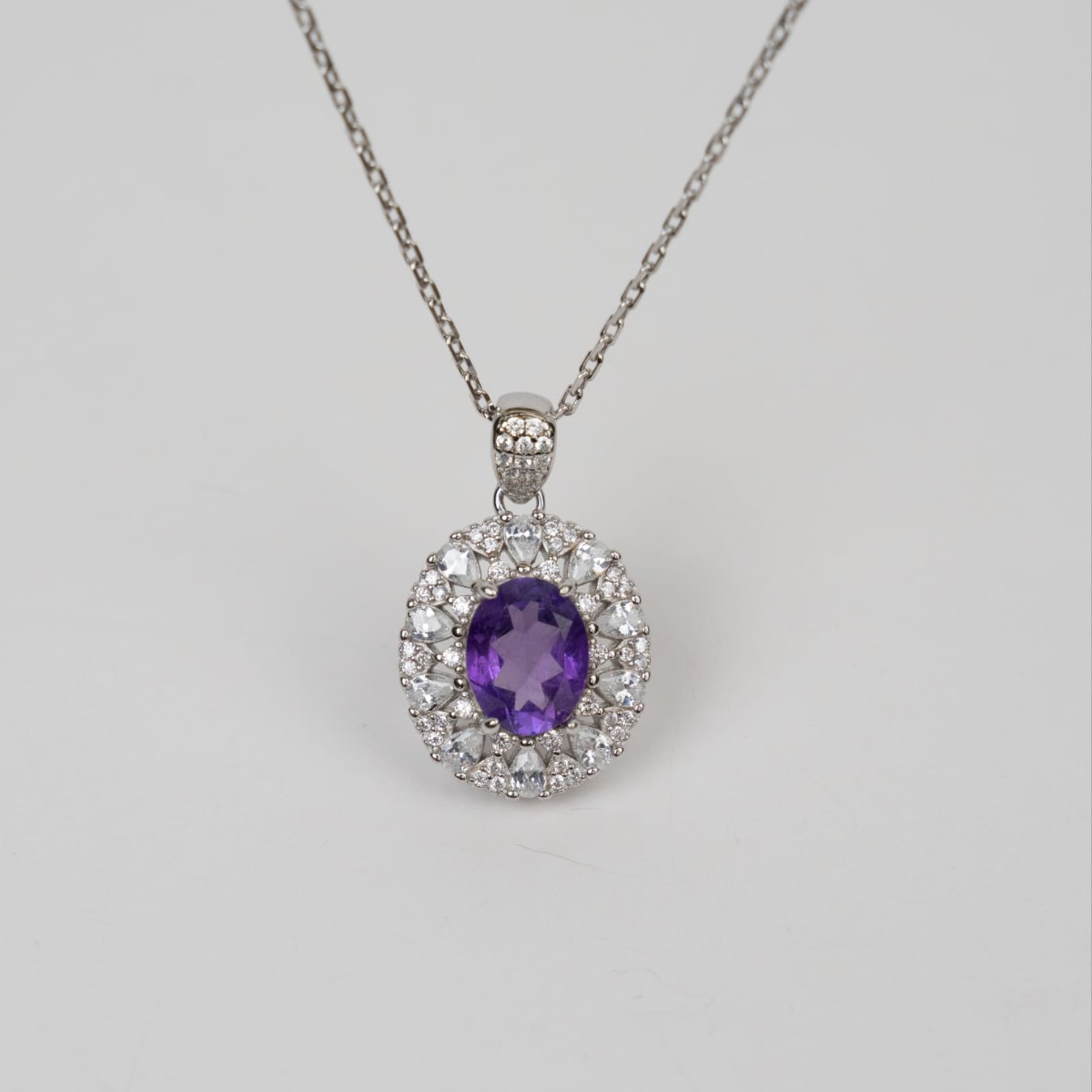 Amethyst Aura Necklace