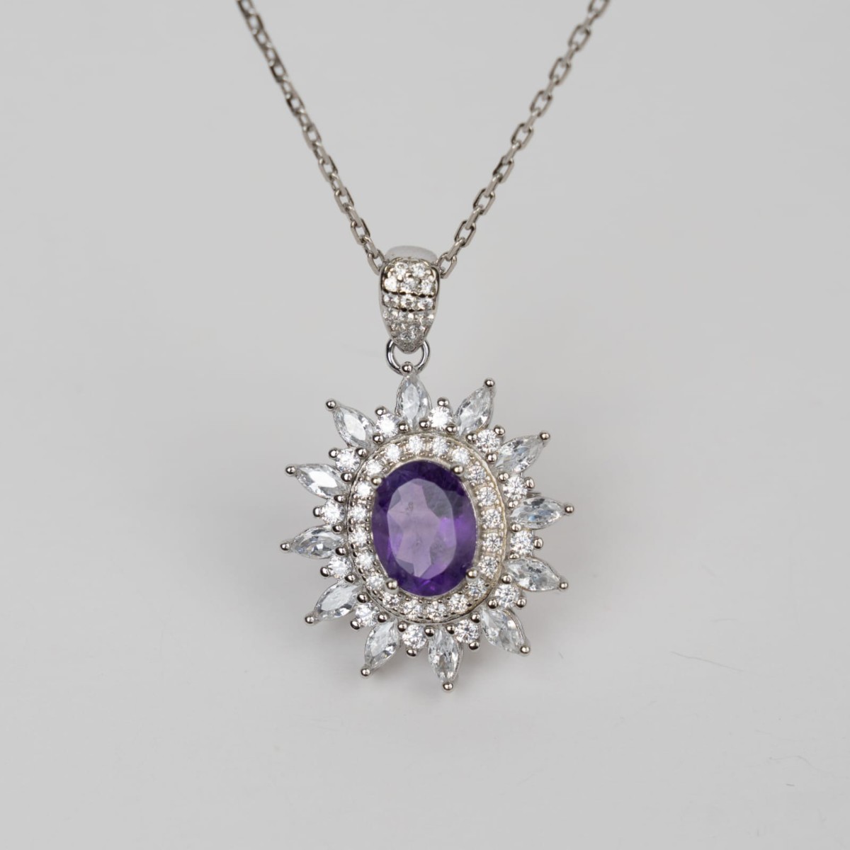Amethyst Aura Necklace