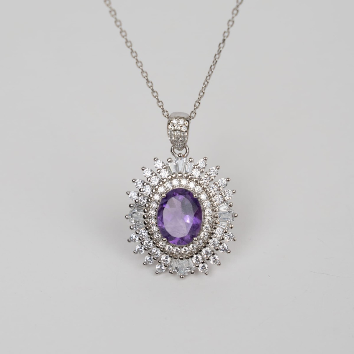 Amethyst Aura Necklace