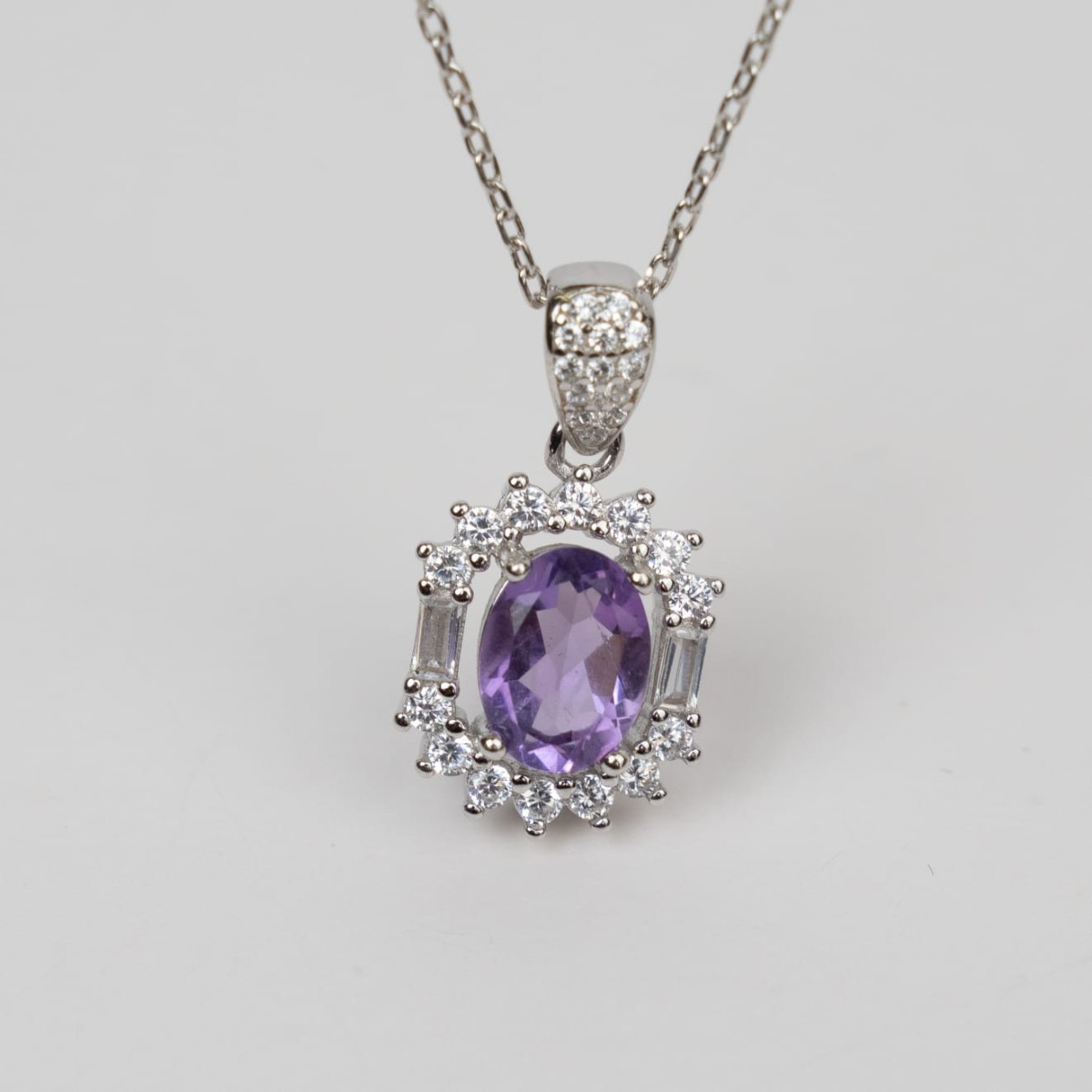 Amethyst Aura Necklace